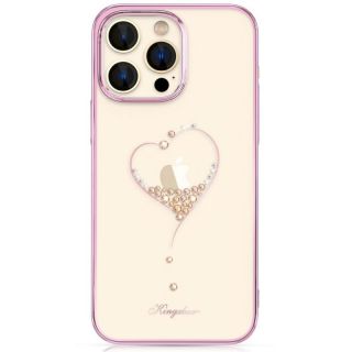 -&nbsp;Kingxbar Silicone case with Swarovski crystals Kingxbar Wish Series for iPhone 14 Pro pink