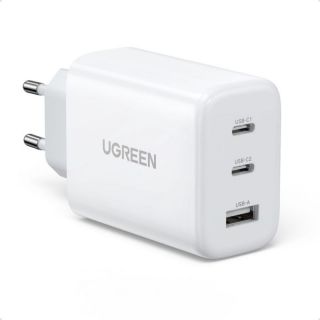 -&nbsp;Ugreen Ugreen fast charger 2x USB Type C  /  USB 65W PD3.0, QC3.0 / 4.0+ white  915141  White