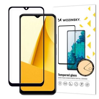 -&nbsp;Wozinsky Wozinsky Full Glue Tempered Glass Vivo Y16  /  Y02s Full Screen with Frame black  case friendly