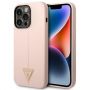 GUESS GUHCP14XSLTGP iPhone 14 Pro Max 6.7" pink / pink hardcase Silicone Triangle