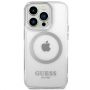 GUHMP14XHTRMS iPhone 14 Pro Max 6.7" silver / silver hard case Metal Outline Magsafe