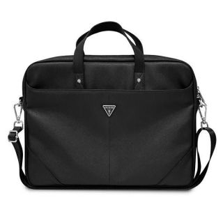 GUESS&nbsp;Guess Guess Saffiano Triangle Logo bag for a 16 laptop - black