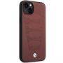 Case BMHCP14S22RPSR iPhone 14 6.1" burgundy / burgundy Leather Seats Pattern