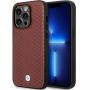 BMW Case BMHCP14X22RFGR iPhone 14 Pro Max 6.7" Burgundy / burgundy Leather Diamond Pattern