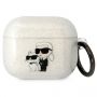 - Karl Lagerfeld Karl Lagerfeld KLA3HNKCTGT Airpods 3 cover transparent Gliter Karl&Choupette
