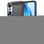 - Hurtel Carbon Case case for Infinix Hot 20 flexible silicone carbon cover black