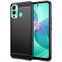 - Hurtel Carbon Case case for Infinix Hot 12 Play NFC  /  Hot 12 Play flexible silicone carbon cover black