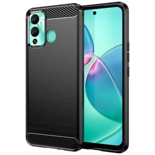 -&nbsp;Hurtel Carbon Case case for Infinix Hot 12 Play NFC  /  Hot 12 Play flexible silicone carbon cover black