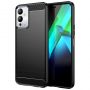 - Hurtel Carbon Case case for Infinix Note 12i flexible silicone carbon cover black