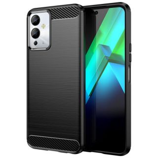 -&nbsp;Hurtel Carbon Case case for Infinix Note 12i flexible silicone carbon cover black