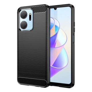 -&nbsp;Hurtel Carbon Case case for Honor Play 40 Plus  /  Honor X7a flexible silicone carbon cover black
