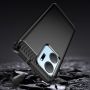 Hurtel Carbon Case case for Honor Play 40 Plus  /  Honor X7a flexible silicone carbon cover black