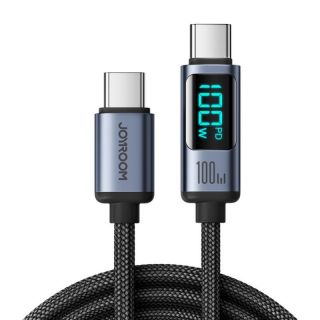 -&nbsp;Joyroom Joyroom Prism Series A16 USB-C  /  USB-C 100W 1.2m Cable with LED Display Black