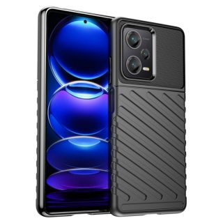 -&nbsp;Hurtel Thunder Case case for Xiaomi Redmi Note 12 Pro+ silicone armor case black