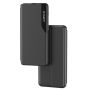 Hurtel Eco Leather View Case cover for Samsung Galaxy A24 4G with flip stand blue