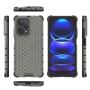 Hurtel Honeycomb case for Xiaomi Redmi Note 12 Pro+ armored hybrid cover black