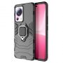 - Hurtel Ring Armor case for Xiaomi 13 Lite armored cover magnetic holder ring black