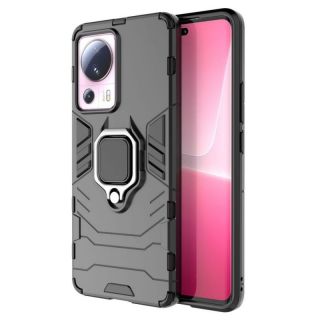 -&nbsp;Hurtel Ring Armor case for Xiaomi 13 Lite armored cover magnetic holder ring black