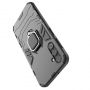 Hurtel Ring Armor case for Samsung Galaxy A24 4G armored cover magnetic holder ring black