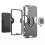 Hurtel Ring Armor case for Samsung Galaxy A24 4G armored cover magnetic holder ring black