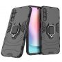 Hurtel Ring Armor case for Samsung Galaxy A24 4G armored cover magnetic holder ring black