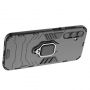 Hurtel Ring Armor case for Samsung Galaxy A24 4G armored cover magnetic holder ring black