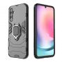 Hurtel Ring Armor case for Samsung Galaxy A24 4G armored cover magnetic holder ring black