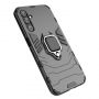Hurtel Ring Armor case for Samsung Galaxy A24 4G armored cover magnetic holder ring black