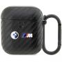 BMW BMA2WMPUCA2 AirPods 1 / 2 cover black / black Carbon Double Metal Logo