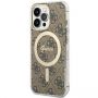 GUESS GUHMP13LH4STW iPhone 13 Pro  /  13 6.1'' brown / brown hardcase 4G MagSafe
