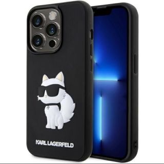 -&nbsp;Karl Lagerfeld Karl Lagerfeld KLHCP14L3DRKHNK iPhone 14 Pro 6.1'' black / black hardcase Rubber Choupette 3D
