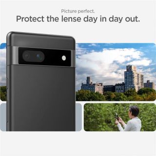 -&nbsp;Spigen Spigen Glas.tR EZ Fit Optik Camera Protector for Pixel 7A Black 2 pcs.