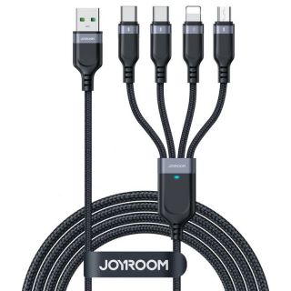 -&nbsp;Joyroom Joyroom Multi-Use Series S-A18 4in1 USB-A USB-C  /  USB-C  /  Lightning  /  micro USB cable 1.2m black