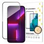 - Wozinsky Wozinsky Full Glue iPhone 15 Pro Max Case Friendly Tempered Glass with Frame Black