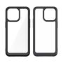 Hurtel Reinforced case with flexible frame for iPhone 15 Pro Outer Space blue