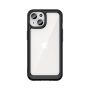 - Hurtel Reinforced case with flexible frame for iPhone 15 Plus Outer Space black