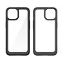 Hurtel Reinforced case with flexible frame for iPhone 15 Plus Outer Space black