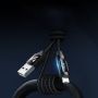 Wozinsky USB-A Cable Lightning Wozinsky WUALC1 with LED Display 2.4A 1m Black