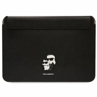 - Karl Karl Saffiano Karl&Choupette case for a 16" laptop black