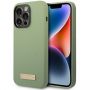GUESS Guess Guess Silicone Logo Plate MagSafe case for iPhone 14 Pro Max - green