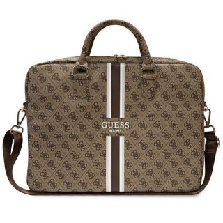 GUESS Guess Guess 4G Printed Stripes bag for a 16" laptop - brown
