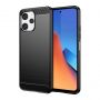 - Hurtel Flexible carbon pattern case for Redmi 12 Carbon Case black
