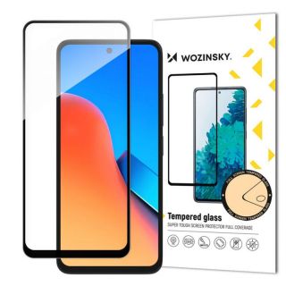 -&nbsp;Wozinsky Durable Wozinsky Full Glue Full Screen Tempered Glass with Frame for Redmi 12 Black