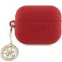 GUESS GUAP23DSLGHDF AirPods Pro 2 cover red 3D Rubber 4G Diamond Charm
