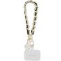GUESS Guess Guess GUOUCHSAMC4K Universal Hand Strap Case - Black Saffiano Chain 4G Charm