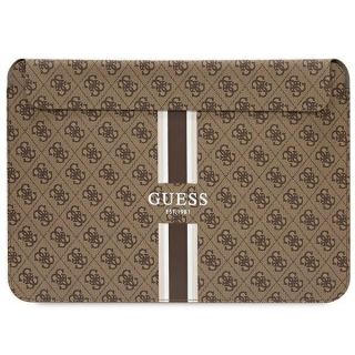 GUESS&nbsp;Guess Guess 4G Printed Stripes cover for a 16" laptop - brown