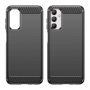 Hurtel Flexible carbon pattern case for Galaxy M14 Carbon Case black
