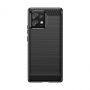 - Hurtel Carbon Case silicone case for Edge 40 Pro black