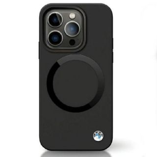 BMW&nbsp;BMW BMW BMHMP14XSILBK2 case for iPhone 14 Pro Max 6.7" - black Signature Liquid Silicone MagSafe