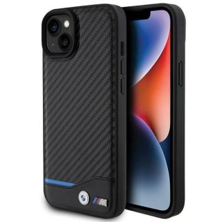 BMW&nbsp;BMW BMW Leather Carbon case for iPhone 15 Plus - black